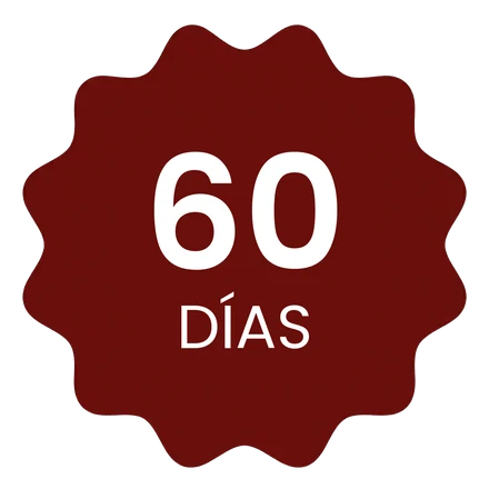Garantía de 60 días sin riesgo
