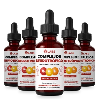 Paquete de 5 frascos de Complejo B Neurotrópico