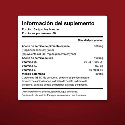 Información del suplemento