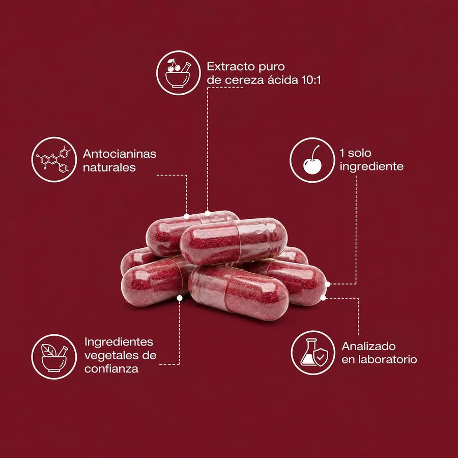Cápsulas de extracto de cereza ácida